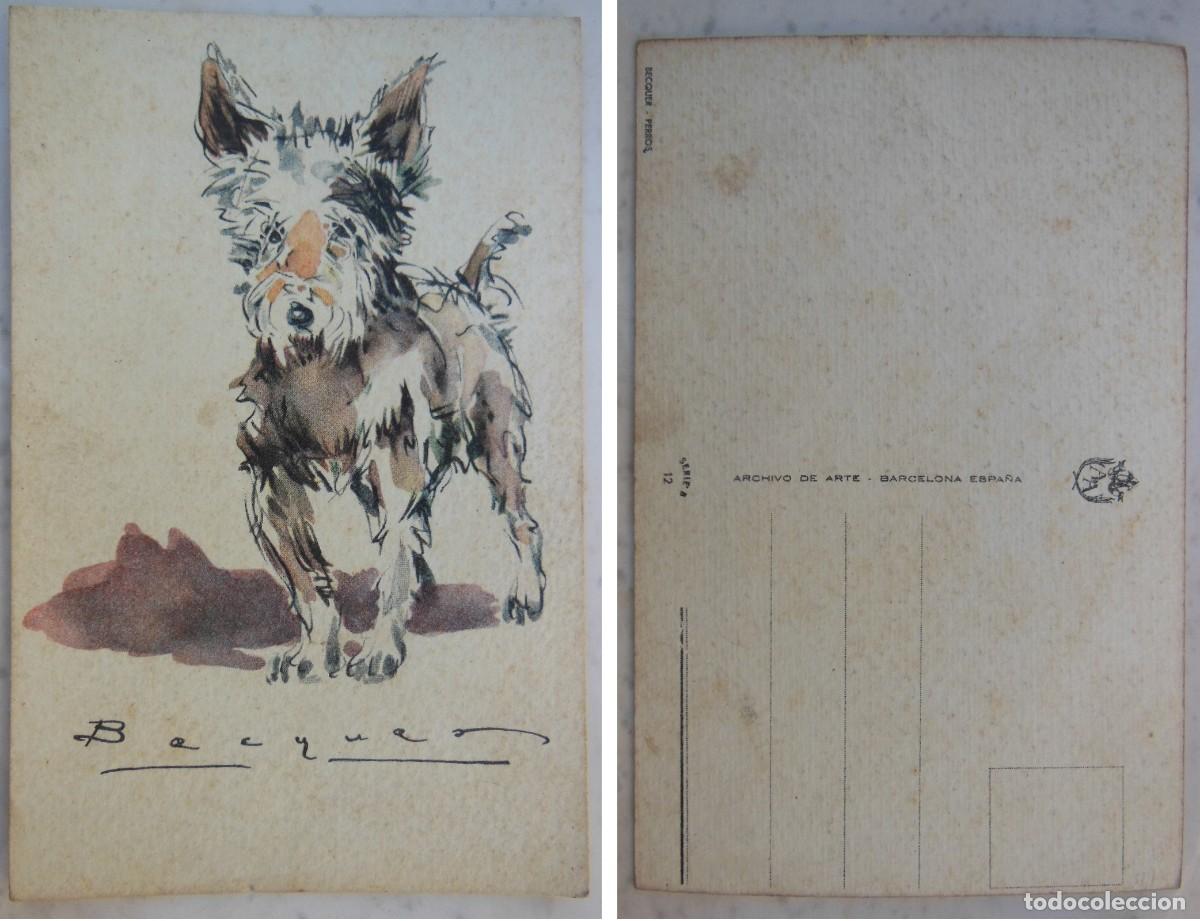 Postales: BECQUER. PERROS - Foto 1