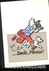 Postales: TINTIN Milou Herg&eacute; photographe carte postale SMILE 1/4 cp postcard postkaart postal