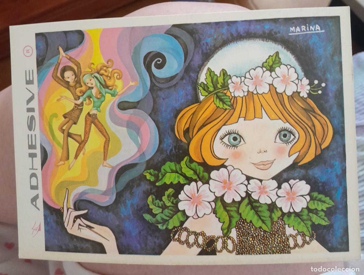 Postais: -85456 POSTAL DIBUJO NI&Ntilde;A HIPPY, ILUSTRACION MARINA, EDICIONES NUEVA POSTAL, 308-D