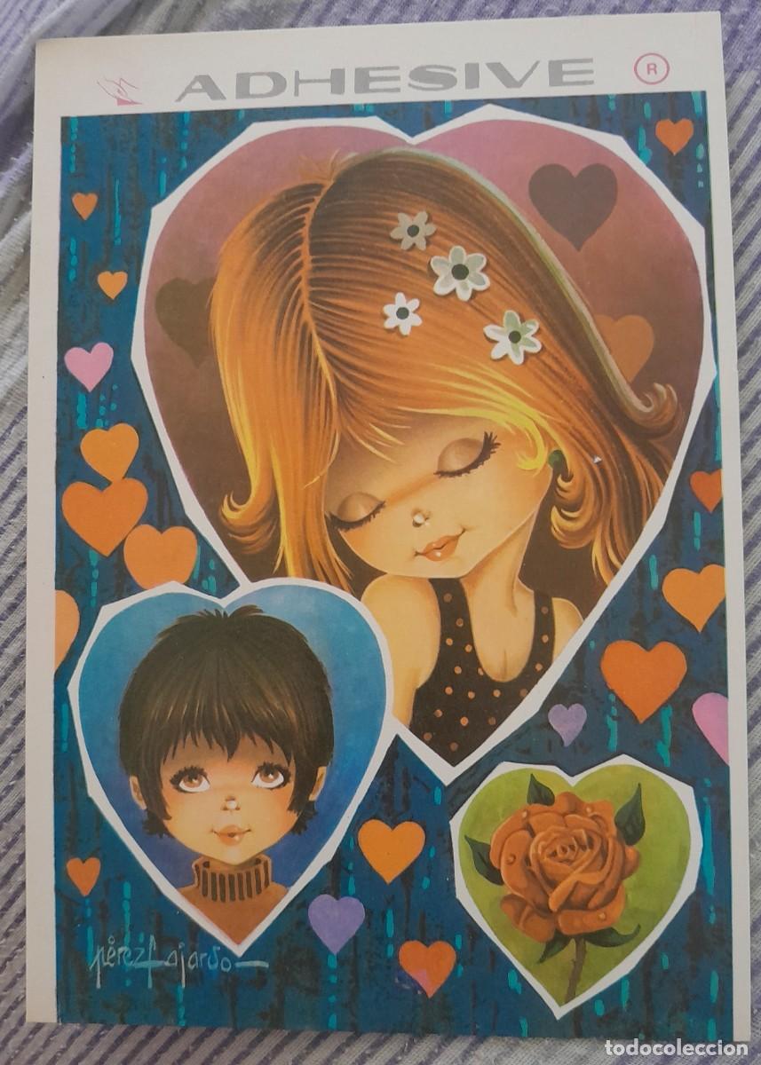 Postais: -85460 POSTAL NI&Ntilde;OS ENAMORADOS CON FLORES, ILUSTRACION PEREZ FAJARDO, EDICIONES NUEVA POSTAL, 307-C