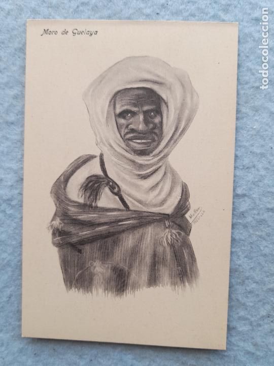 Postcards: Postal antigua Caricatura: Moro de Guelaya
