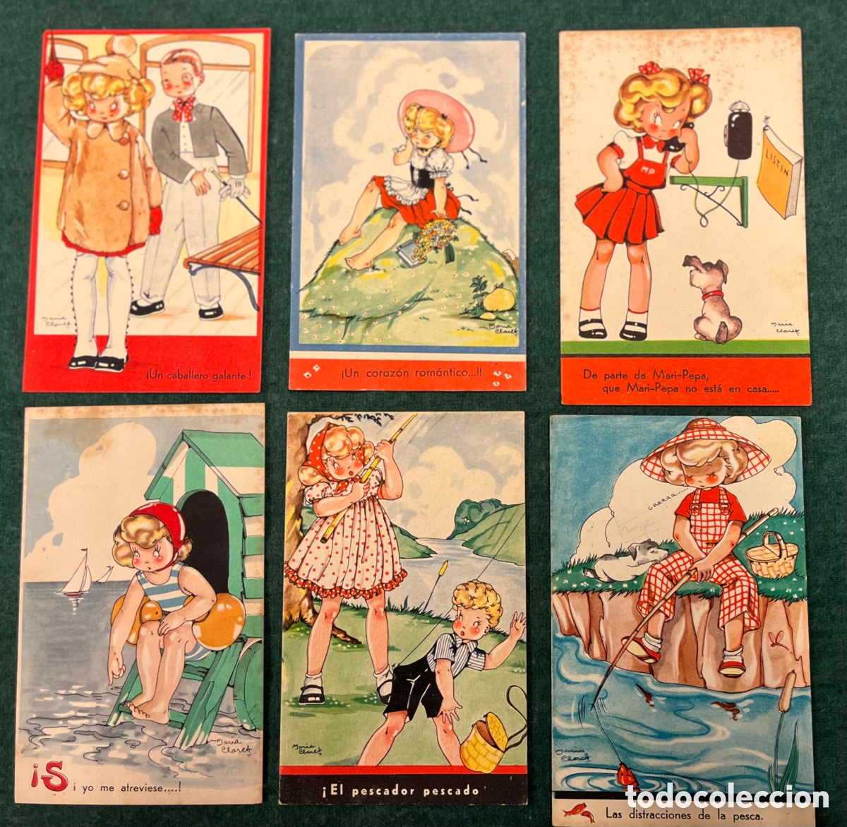 Postales: 6 postales colecci&oacute;n de MARI PEPA