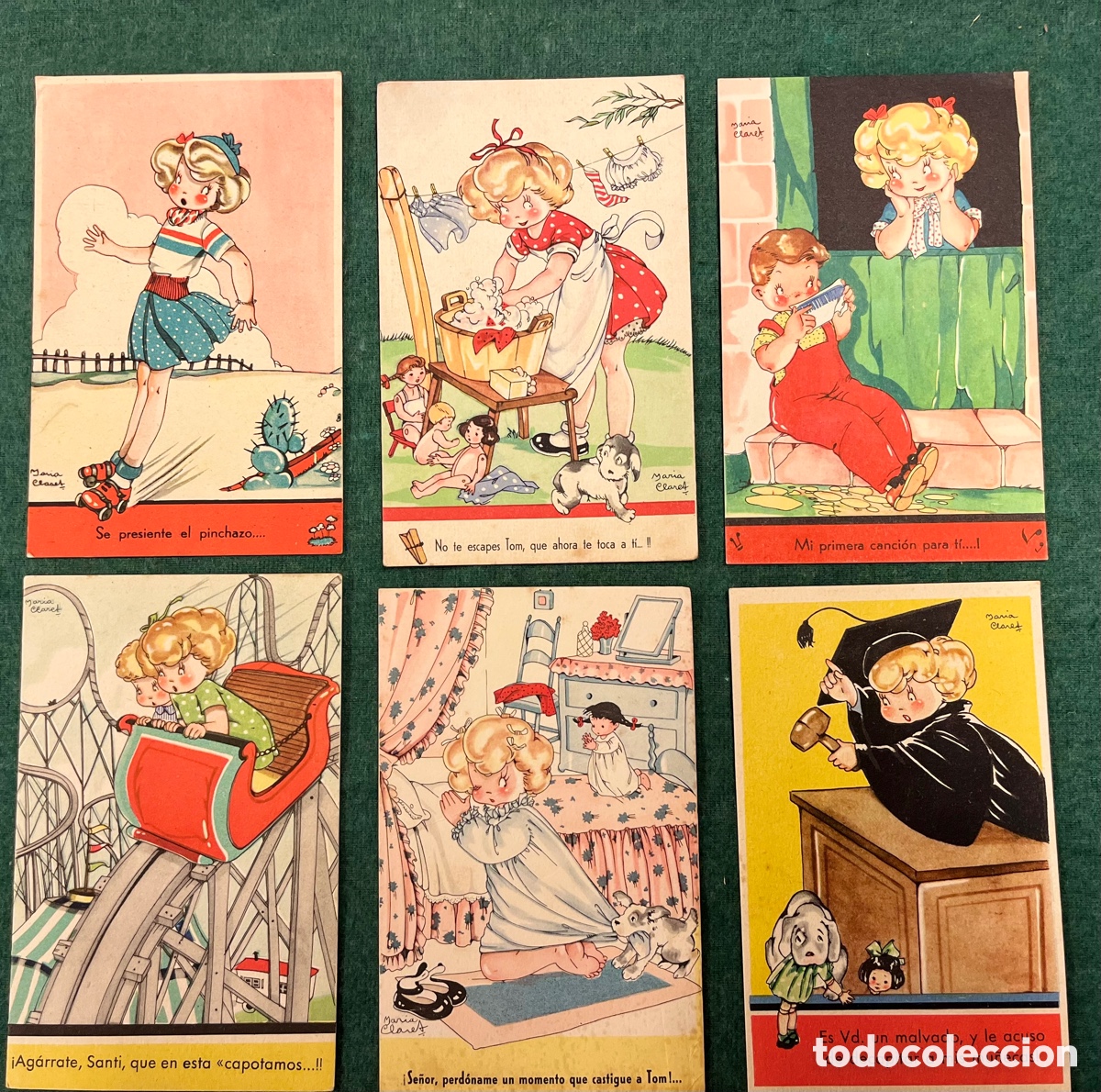 Postales: 6 postales colecci&oacute;n de MARI PEPA