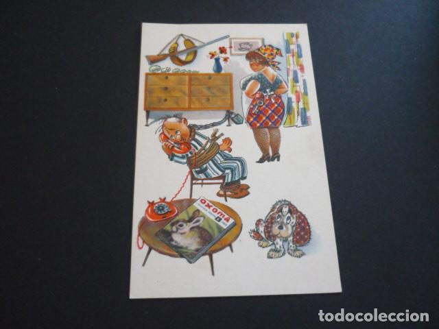 Postais: CAZADOR ATADO POR ESPOSA POSTAL COMICA