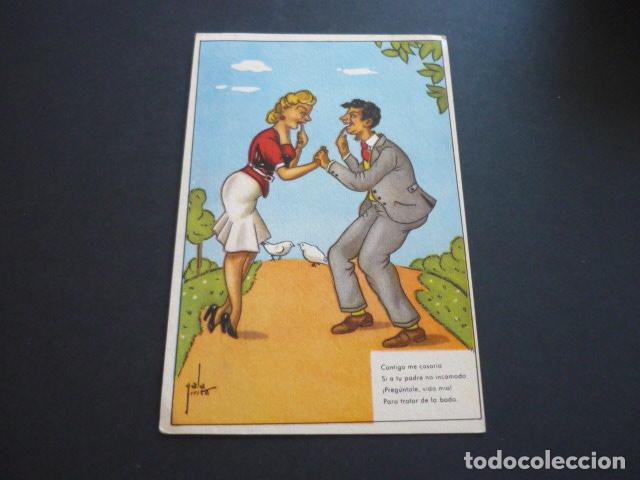 Postales: PAREJA POSTAL COMICA - Foto 1