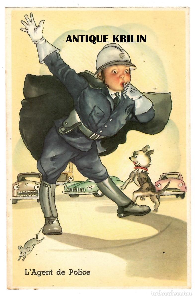 Postcards: POSTAL FRANCESA / L'AGENT DE POLICE / SIN CIRCULAR