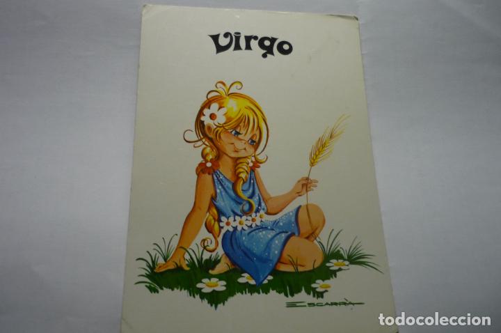 Postcards: postal horoscopo virgo dibujo escarra