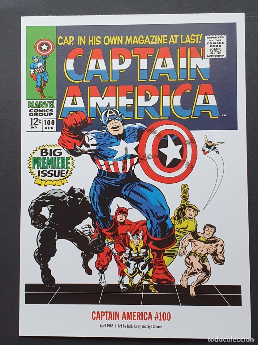 Postcards: Marvel Comic Abril 1968 &rdquo;CAPTAIN AMERICA #100&rdquo; - POSTAL Prepago USPS 2007