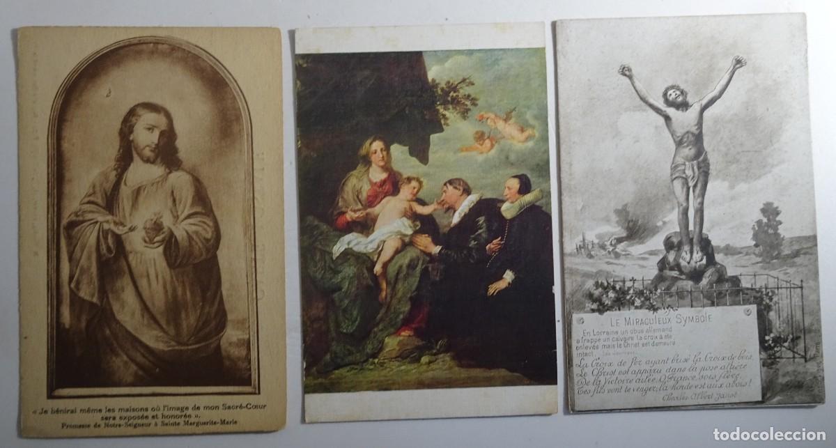 Cartoline: LOTE DE 3 ANTIGUAS POSTALES CPA, RELIGIOSAS, ILUSTRACI&Oacute;N , VER FOTOS