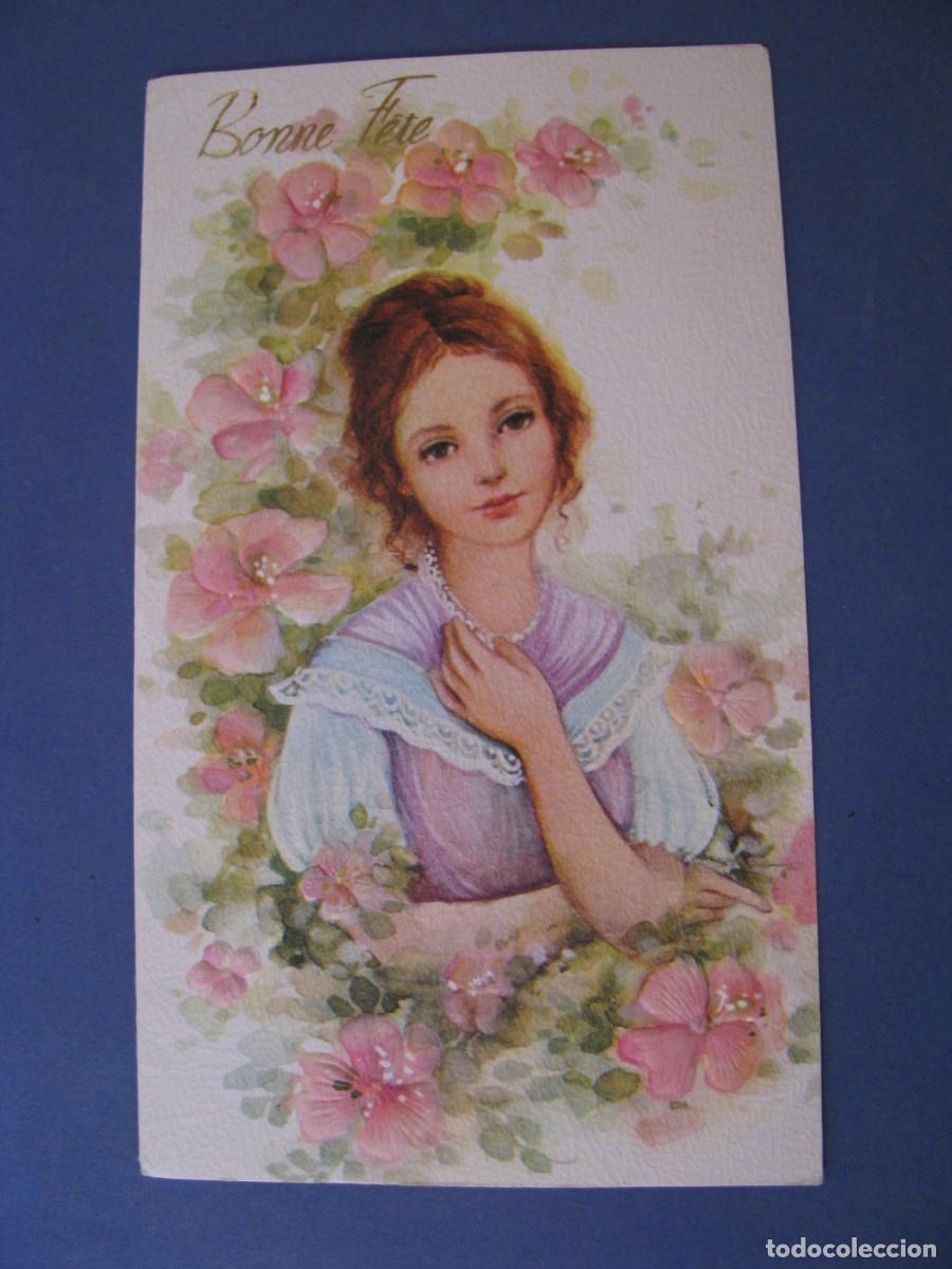 Cartoline: POSTAL DIPTICA DE IL.? FELICITACI&Oacute;N. IMPRESO EN ITALIA. ESCRITA. 18X10,5 CM.