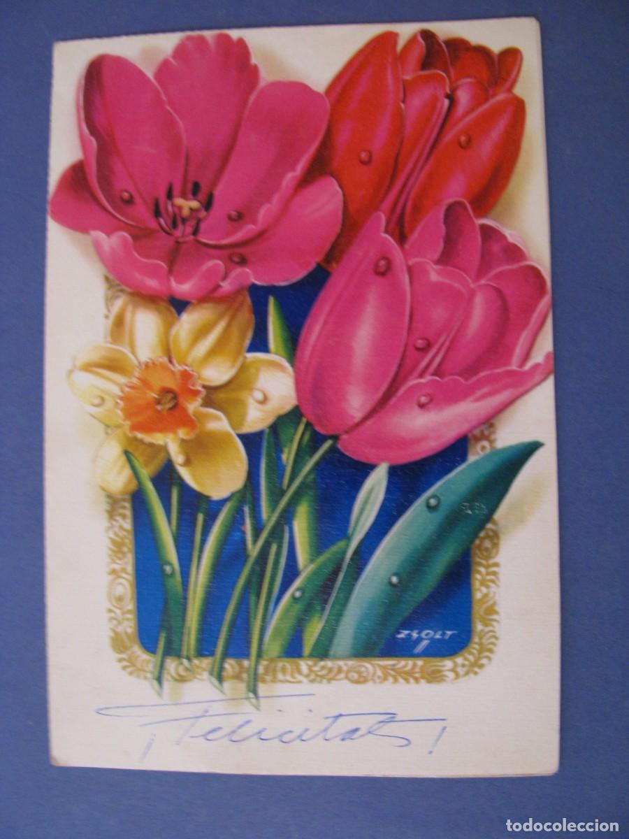 Cartoline: POSTAL TROQUELADA DE IL. ZSOLT. ESCRITA. ED. SUBI 358/4 15,5X10,5 CM. ESCRITA 1974.
