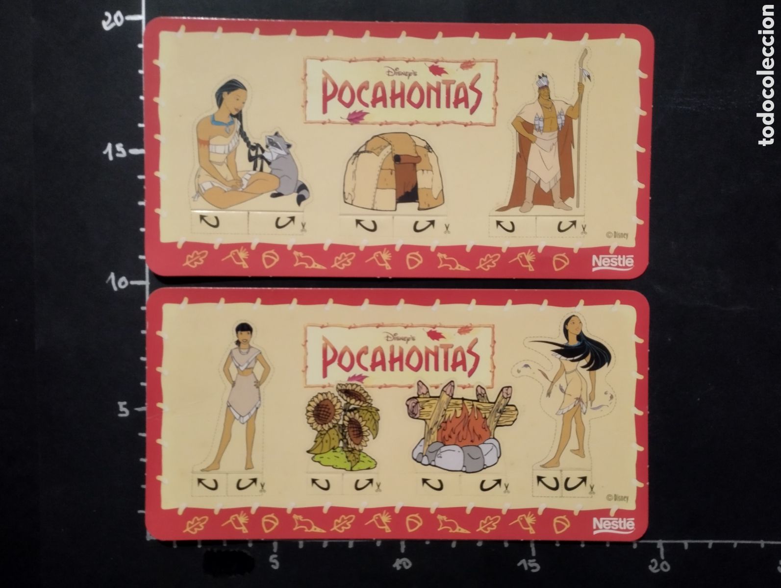 Cartoline: LOTE DE 2 POSTALES. DIBUJOS - PERSONAJES DE DISNEY. POCAHONTAS