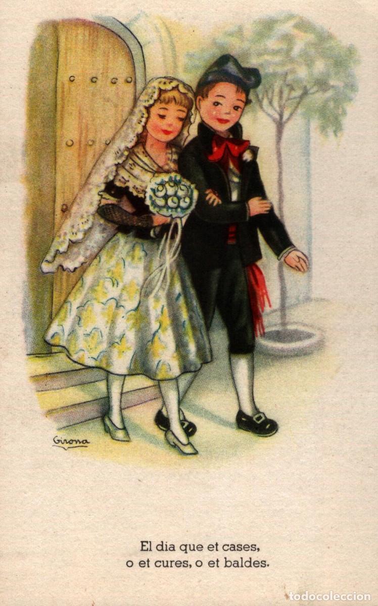 Postales: el dia que et cases, o et cures, o et baldes ADAG&Iacute;S POPULARS ed. ediciones de arte sin circular