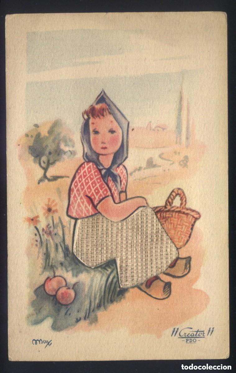 Postais: B-0920- ANTIGUA POSTAL CON DIBUJO DE MUIXI.
