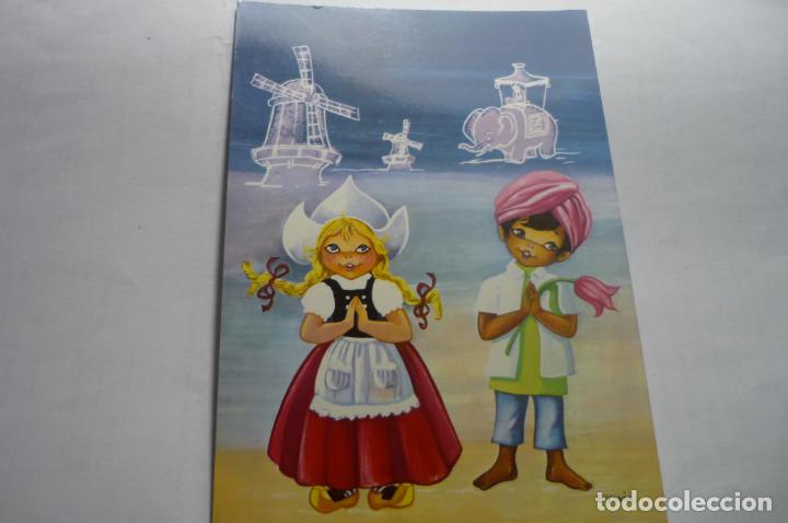 Postais: postal dibujo sylvia holanda india