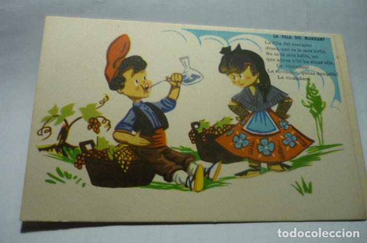 Postais: postal dibujada catalanes campo ediciones colon cm