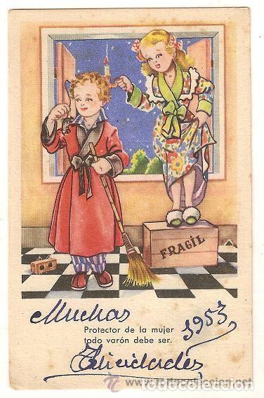 Postais: 5324 -PORTECTOR DE LA MUJER- EDICIONES PD SERIE 1202 - ESCRITA- DATA 1953