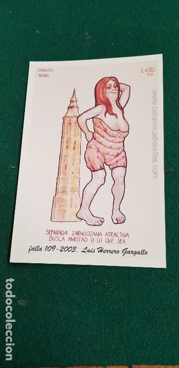 Cartes Postales: NINOT DE FALLA-ARTISTA -LUIS HERRERO GARGALLO