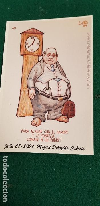 Cartes Postales: NINOT DE FALLA-ARTISTA -MIGUEL DELEGIDO CABRITO