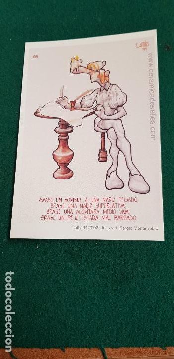 Cartes Postales: NINOT DE FALLA-ARTISTA -JULIO J.SERGIO MONTERRUBIO