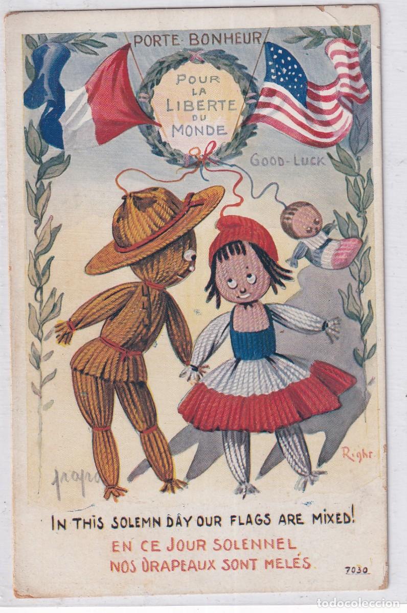 Postais: Postal ilustrador Right. I Lapina. Pour la liberte du Monde . Escrita sin circular