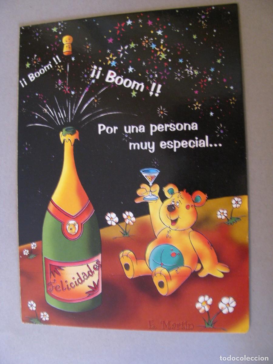 Postais: POSTAL DIPTICA DE FELICITACION. IL. E. MARTIN. ED. ALJOSU AR-05. ESCRITA. 17X12 CM.