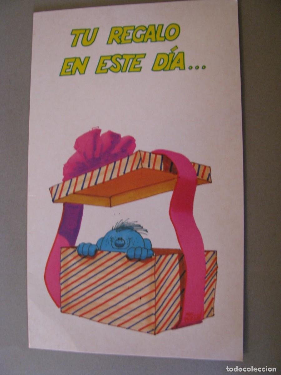 Postais: POSTAL DIPTICA DE FELICITACION. ED. PAGSA CNG-86002. DISE&Ntilde;ADO POR UGO FURLAN. ESCRITA 1988. 19X11.