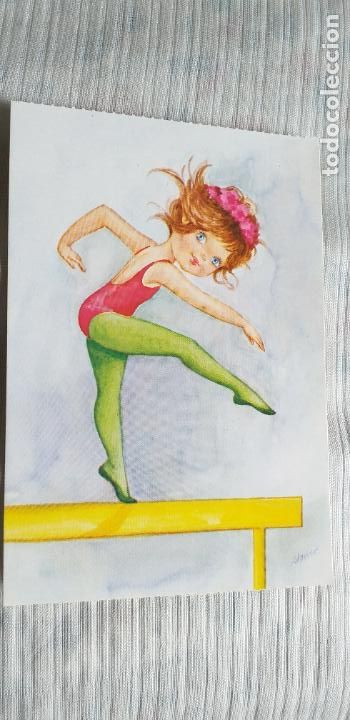 Postais: DIBUJOS-V50-150X105mm-BERGAS-GIMNASIA-3-ALONSO