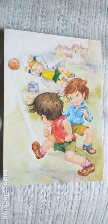 Postais: DIBUJOS-V50-150X105mm-BERGAS-FUTBOL-3-ALONSO