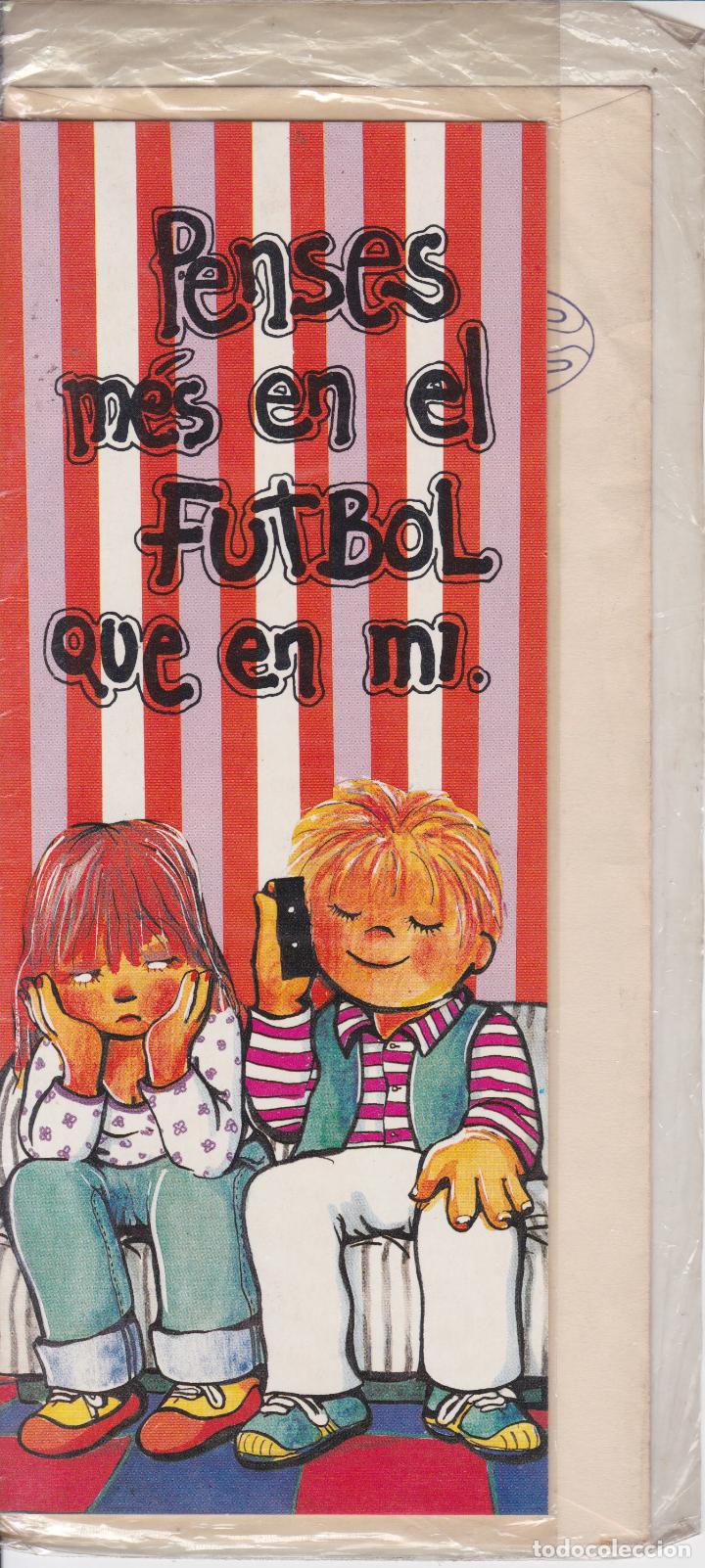 Postais: ILUSTRADOR: DESCONOCIDO - PENSES M&Eacute;S EN EL FUTBOL QUE EN MI. - BUNNY LINE - PRECINTADA