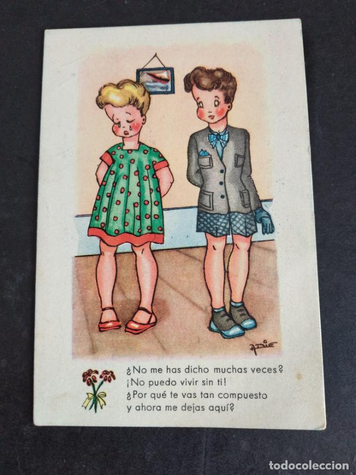 Postales: NI&Ntilde;OS POSTAL COMICA - Foto 1