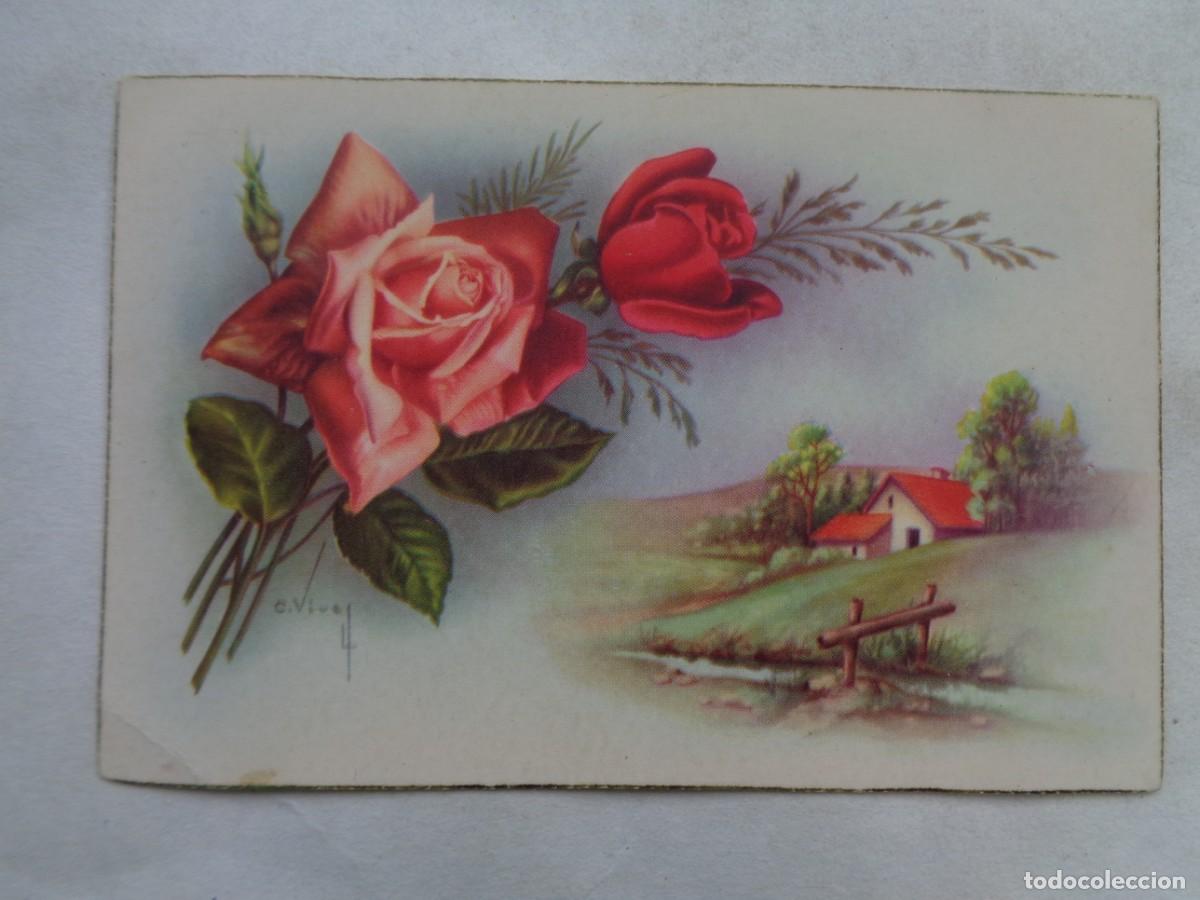 Cartoline: PRECIOSA POSTAL CON BONITO DIBUJO . A&Ntilde;OS 40