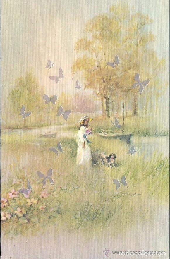 Cartoline: 0652N -EDICIONES BUSQUETS 04.65.009.1 -LAS MARIPOSAS SON PINTADAS-DIPTICA 21X10,5 CM - ILUSTRA GRAUS