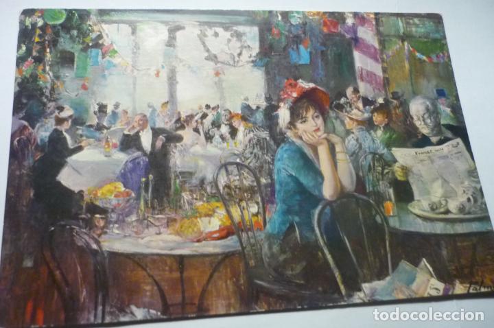 Postais: postal cafe royal .-paris dibujo palmero