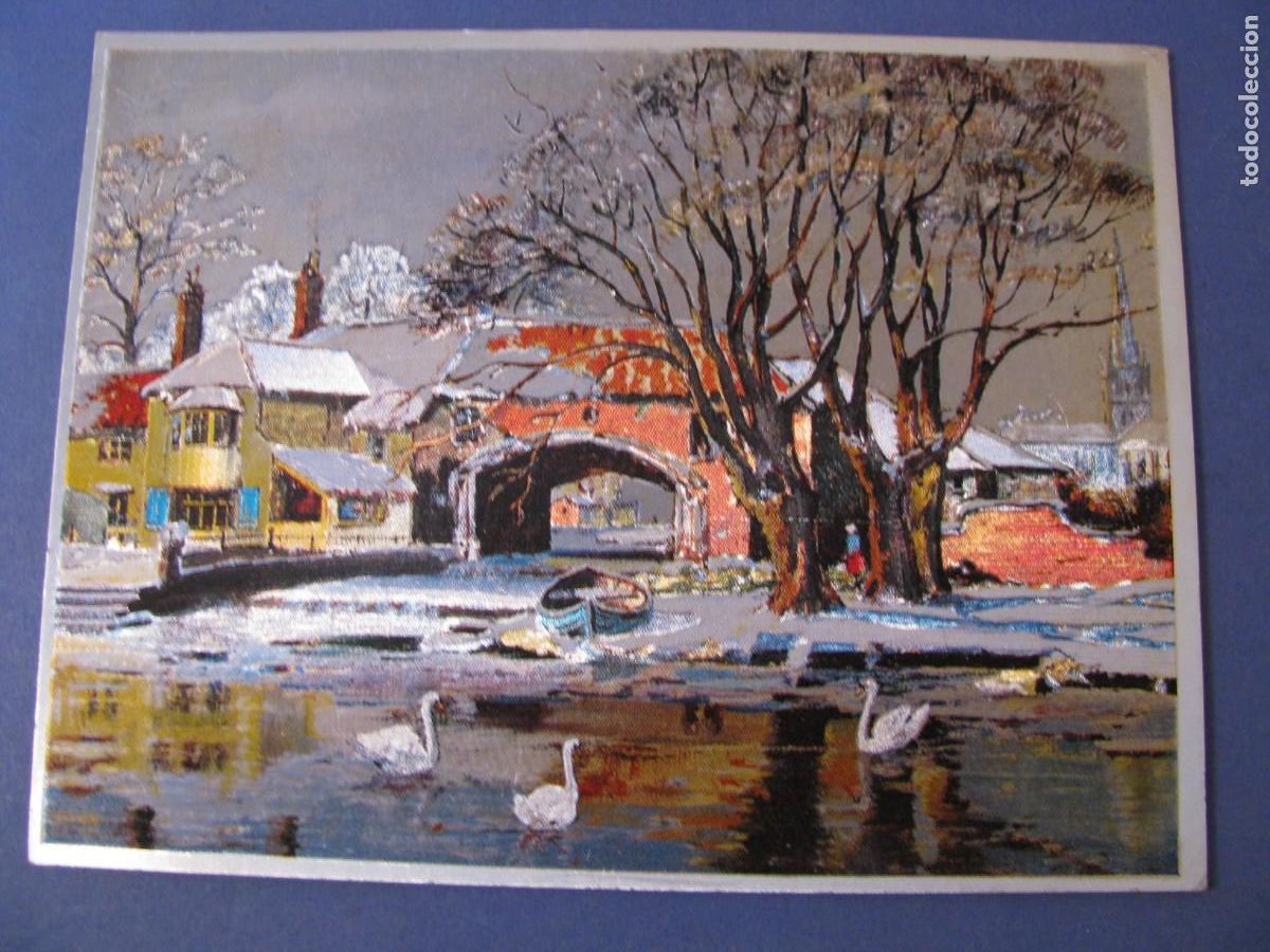 Postais: POSTAL DIBUJO, METALIZADA. WARREN N&ordm; 42. MADE IN ENGLAND. ESCRITA.