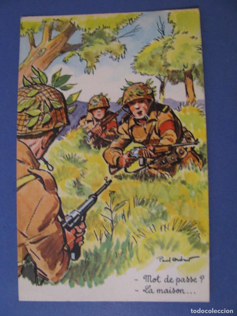 Postais: POSTAL CARICATURA, MILITARES. ED. PHPTOCHROM 30312. FRANCIA. ESCRITA.