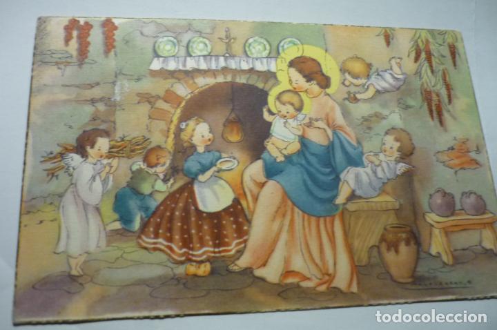 Cartoline: postal dibujo montserrat circulada cm