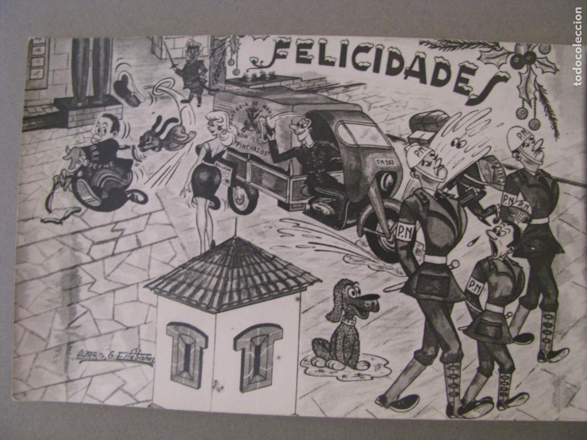 Cartoline: POSTAL FOTO DIBUJO DE ALBERTO G. ESTEBANEZ. 1962. 14X9 CM.