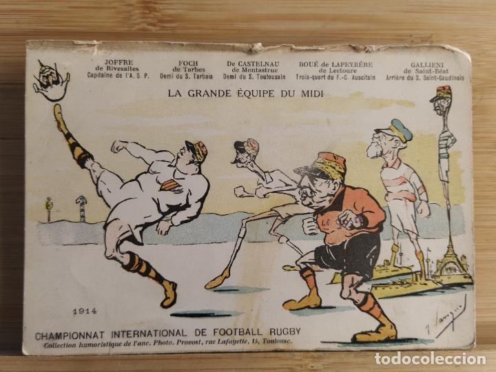 Postais: LA GRANDE EQUIPE DU MIDI-CHAMPIONNAT INTERNATIONAL FOOTBALL RUGBY 1914-POSTAL ANTIGUA-(106.337)