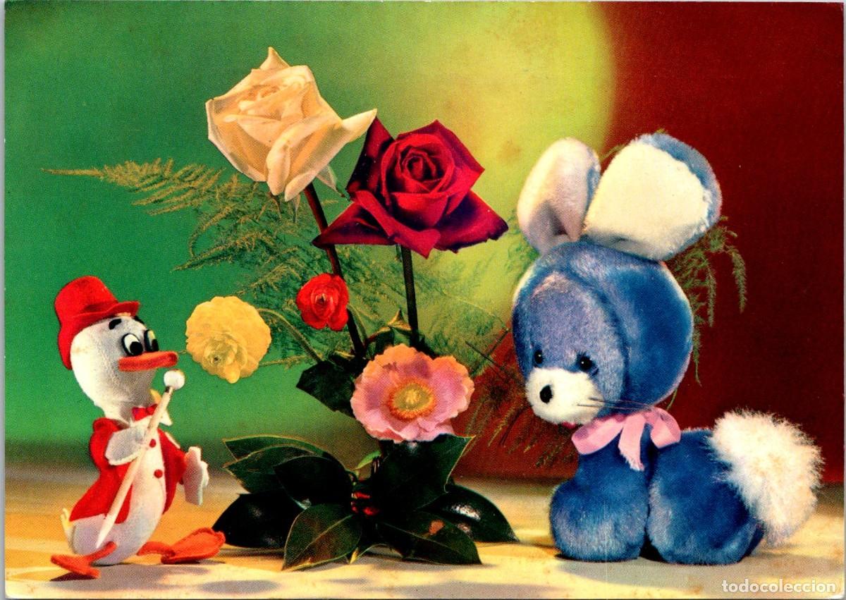 Postais: Patito Cortejando a Gatita - Postal Italiana - Icea n&ordm; 159/2 - 147x104mm