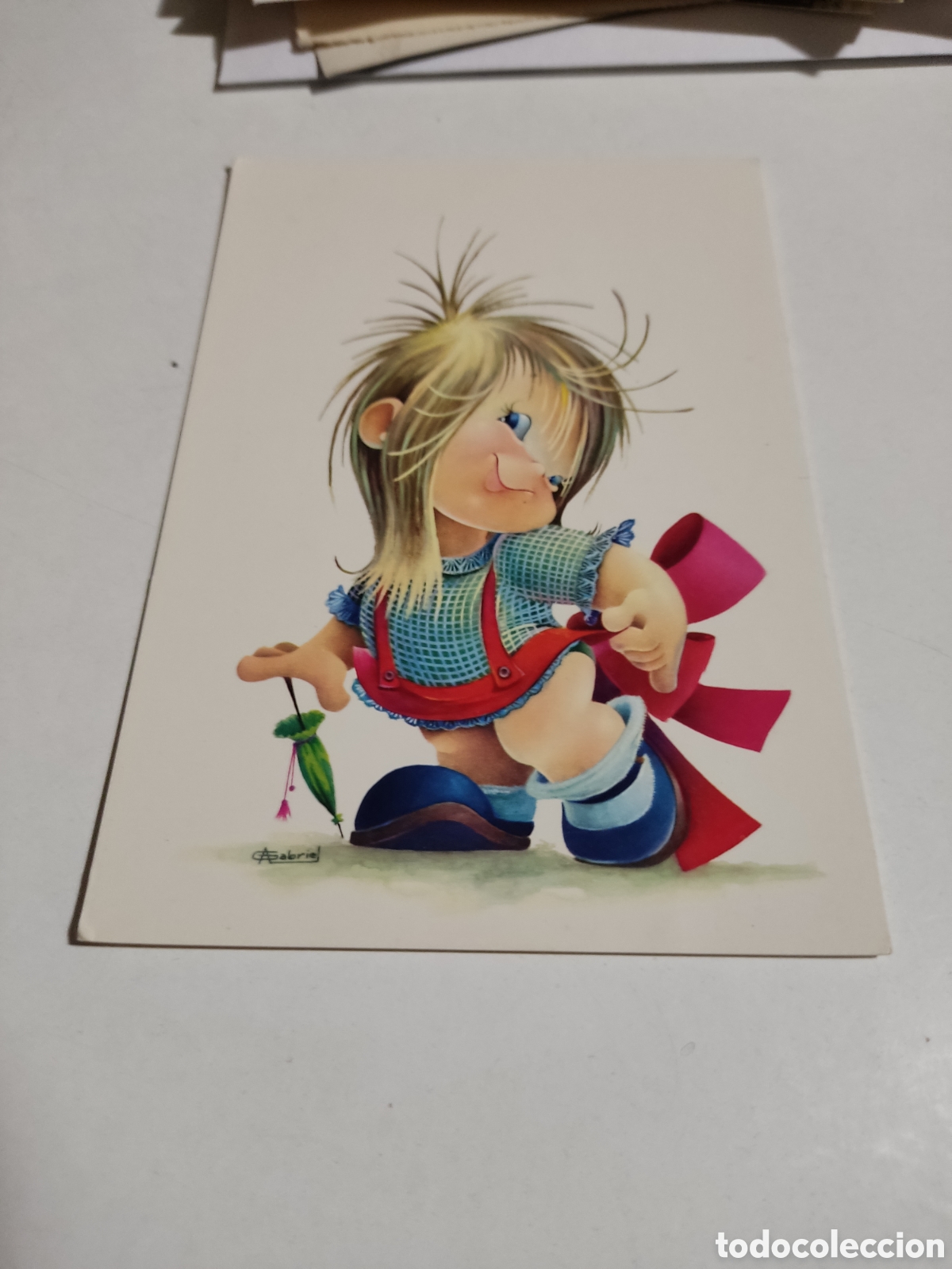 Postais: Postal dibujo ni&ntilde;a