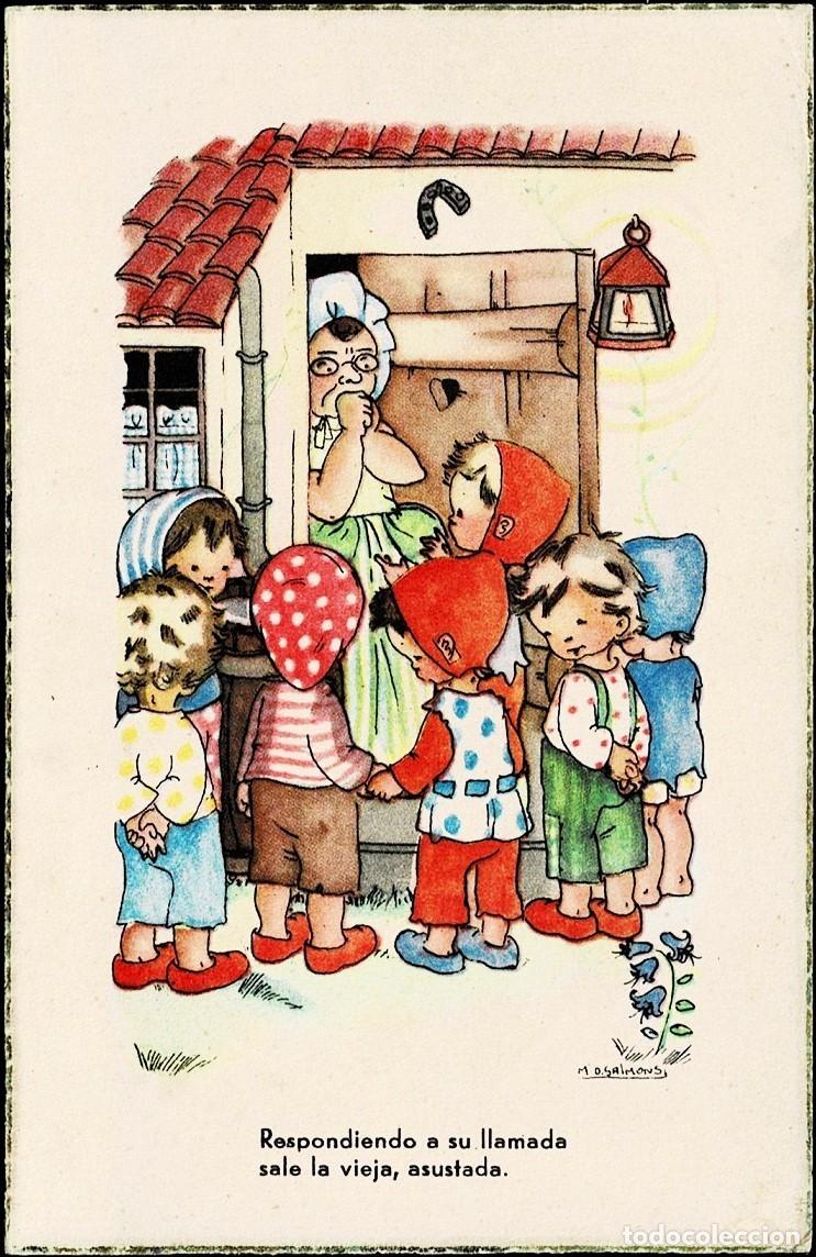 Postais: 2001D - SALMONS - RESPONDIENDO A SU LLAMADA... - ANTIGUA POSTAL EDICIONES JBR SERIE 56- DATA 1952