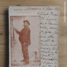 Postales: RAMON CASAS - POSTALS CATALONIA - SERIE PEL & PLOMA -REVERSO SIN DIVIDIR-POSTAL ANTIGUA-(106.433)