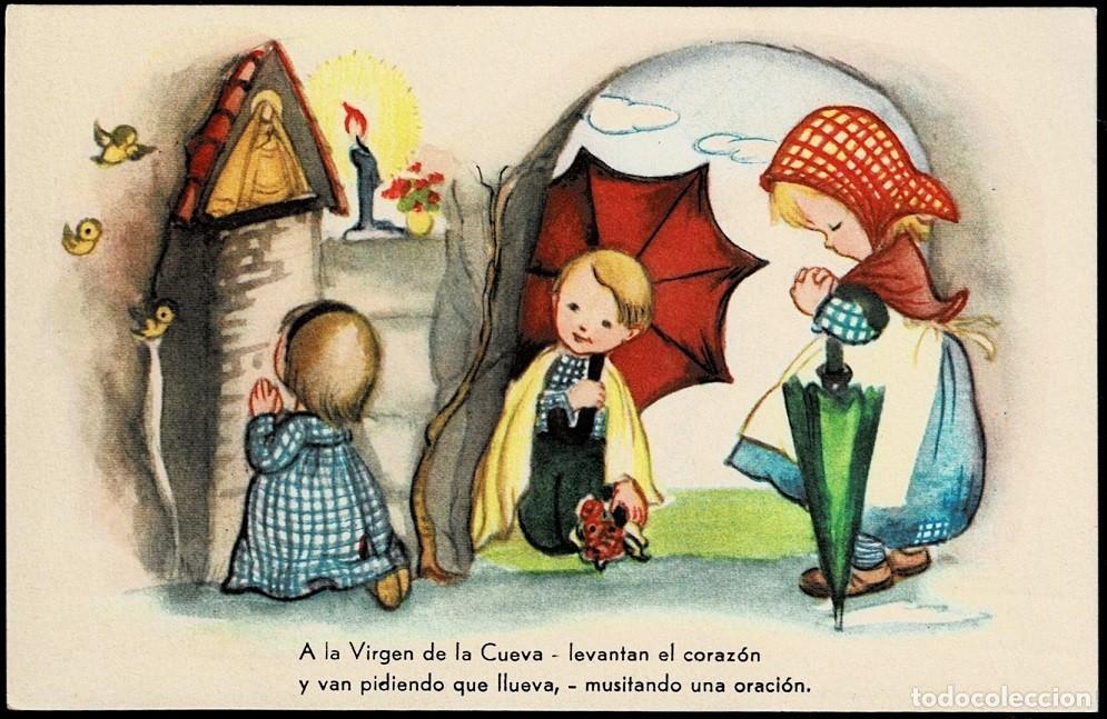 Cartoline: 2074D- M. GRADOS -A LA VIRGEN DE LA CUEVA...- EDICIONES JBR SERIE 64 - DATA 1953