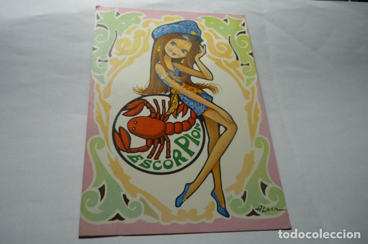 Cartoline: postal horoscopo escorpion dibujo alain c y z 7078-31 d