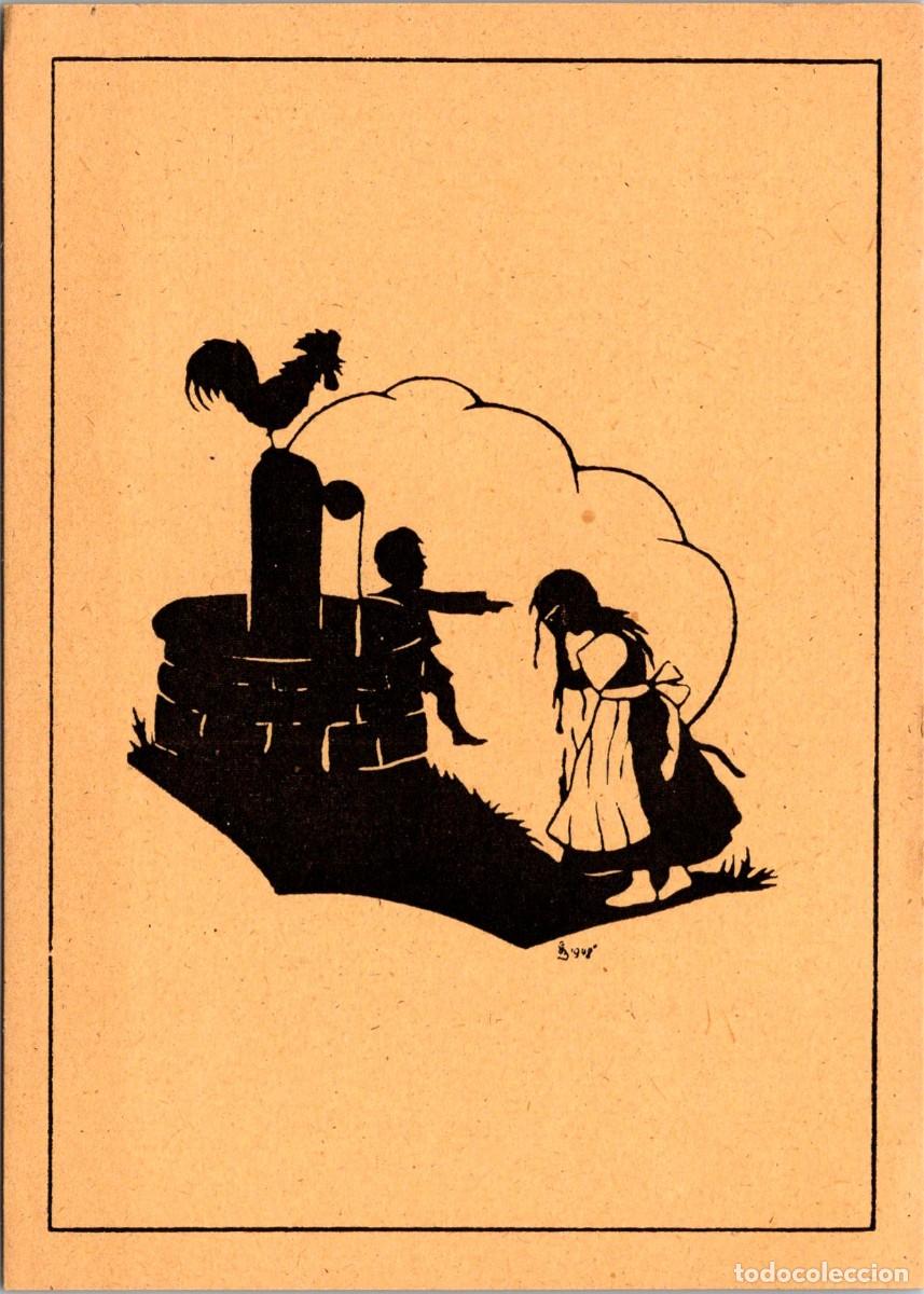 Postcards: Silueta - Frau Holle - Gretel Berner - 1948 - 146x103mm