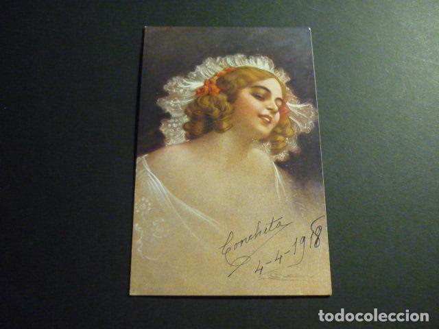 Postais: MUJER ELEGANTE POSTAL ILUSTRADA