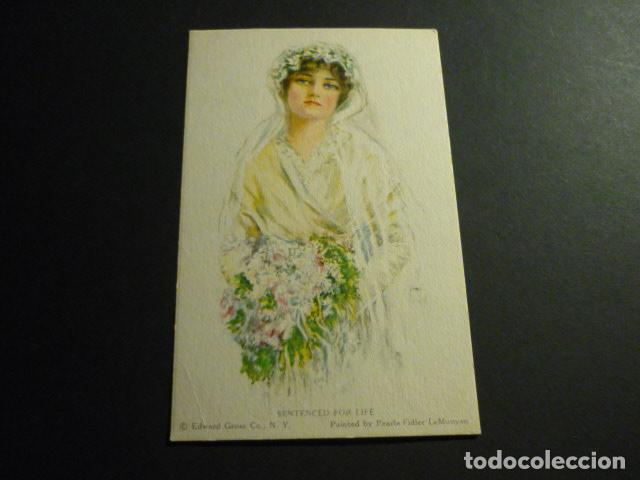 Cartoline: MUJER ELEGANTE POSTAL ILUSTRADA