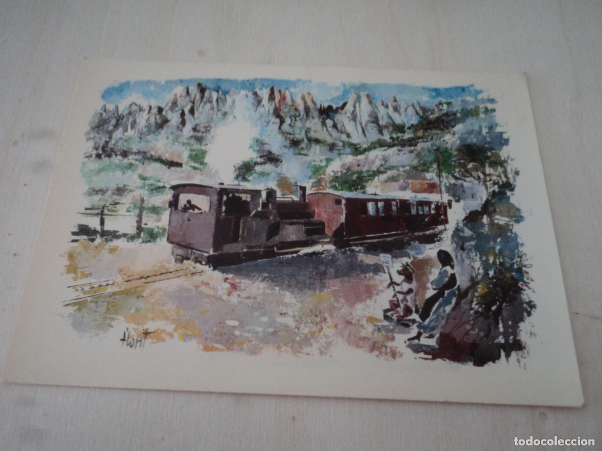 Cartoline: CREMALLERA DE MONTSERRAT, ILUSTRA FLORIT
