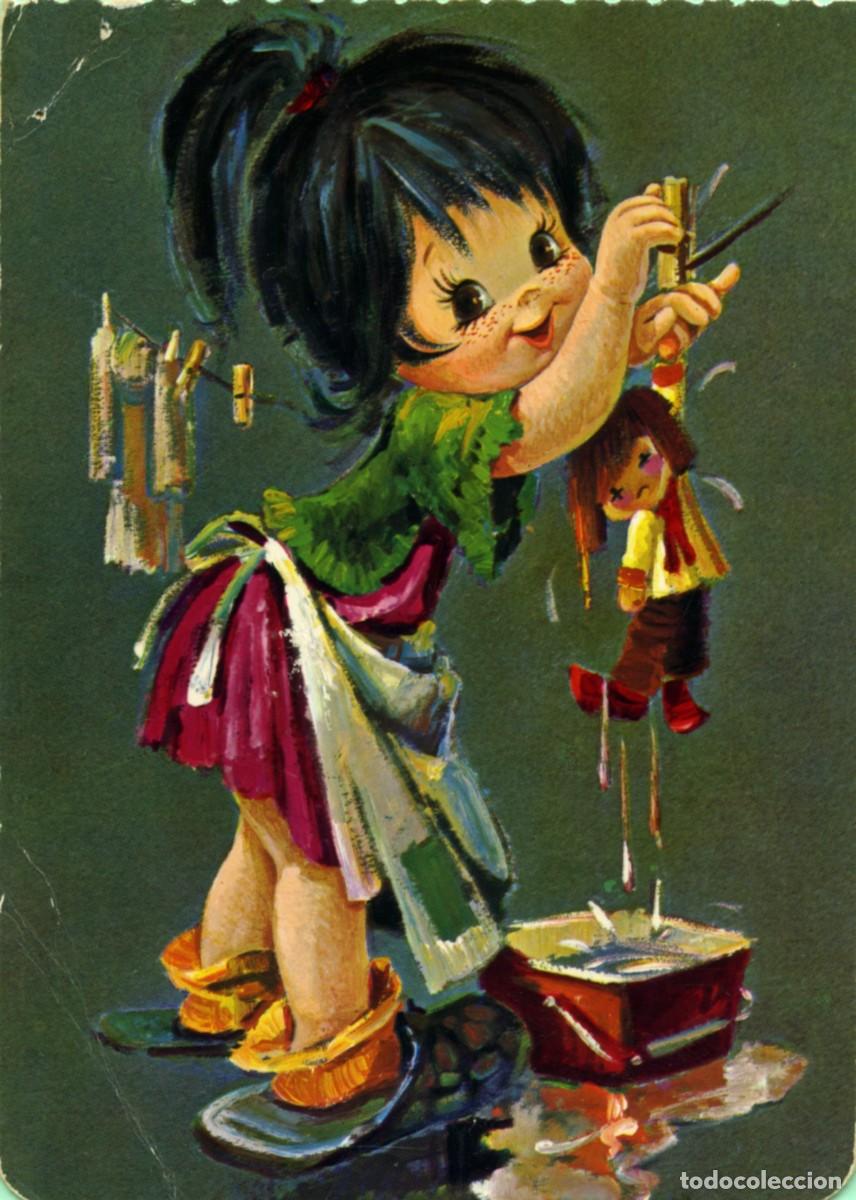 Cartoline: N&ordm; 7395/31-A-DIBUJO DE NI&Ntilde;A. Sin circular. ED. CyZ